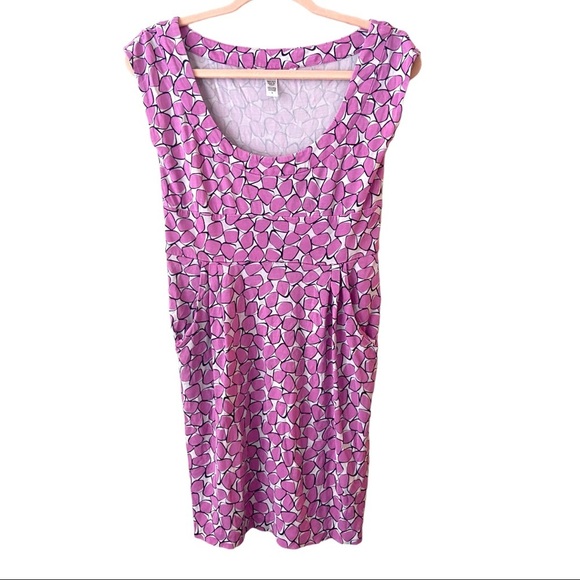 DVF Contemporary Print Silk Dress Size 4 R0704 - Picture 1 of 4